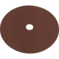 25 PACK 175mm Fibre Backed Sanding Discs - 80 Grit Aluminium Oxide Round Sheet