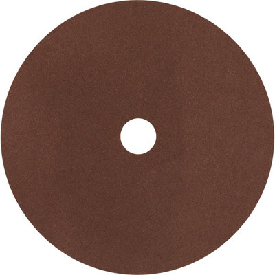 25 PACK 175mm Fibre Backed Sanding Discs - 80 Grit Aluminium Oxide Round Sheet - 3