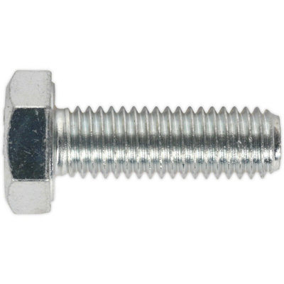 25 Pack M10 x 30mm HT Setscrew - Grade 8.8 Zinc Coated Fully Threaded Bolts