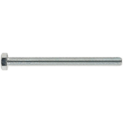 25 Pack M8 x 100mm Grade 8.8 Zinc Setscrews - Fully Threaded DIN 933