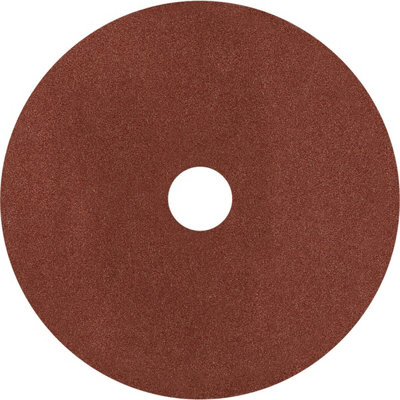 25 Pack of 100mm Aluminium Oxide Sanding Discs 60 Grit for Wood and Metal DIY at B Q