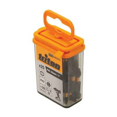25 Pack S2 Steel High Torque Impact Bits PH2 Philips 25mm Power Drill ...