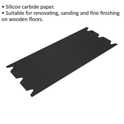 25 PACK Silicon Carbide Floor Sanding Paper Sheet - 205mm x 407mm - 40 Grit