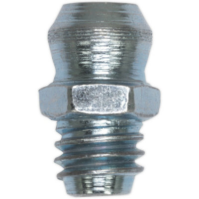 25 PACK Straight Grease Nipple Fitting - 1/8 Inch BSP Gas Imperial Thread