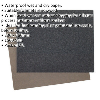 Wet and dry sandpaper b&q discount