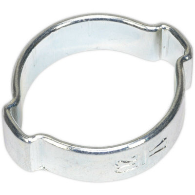 25 PACK Zinc Plated Double Ear O-Clip - 17mm to 20mm Diameter - Hose ...
