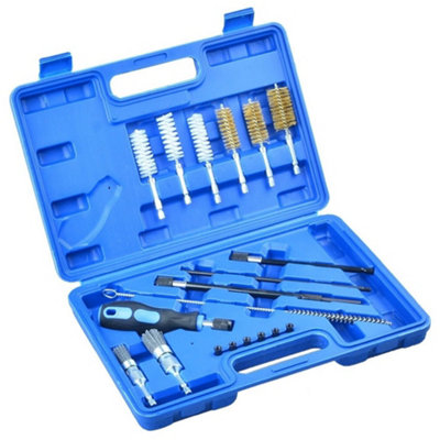 Diesel Injector Seat Cleaning Kit - Stainless Steel Brushes For Cylinder Head Master Kit