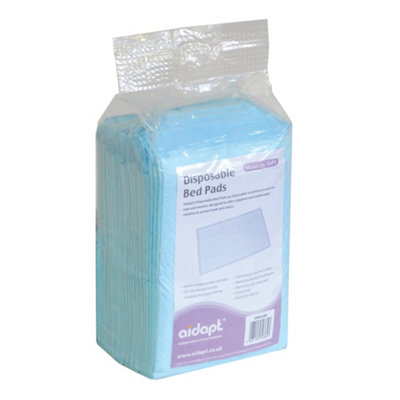 25 Pk Disposable Bed Pads - Waterproof Backing - Chair and Bed Protection SAP 5