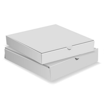 25 x 10" Pizza Boxes Plain White Postal Box Takeaway Style Boxes - 3