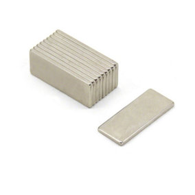 25 x 10 x 1.5mm thick N42 Neodymium Magnets (Pack of 10)