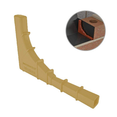 25 x Buff Brick Tunnel Weep Vents Low Profile Invisible Cavity Wall ...