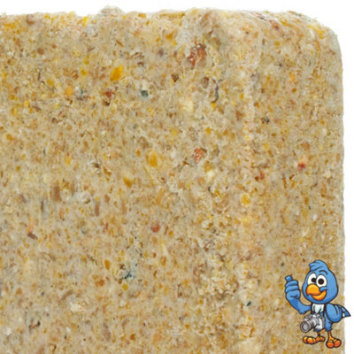 25 x BusyBeaks Peanut Suet Fat Blocks - Premium Grade High Protein Bird Food For Wild Birds