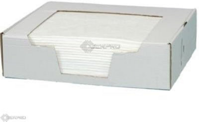 25 x Heavyweight Bonded and Perforated Oil and Fuel Absorbent Pads in Dispenser Box