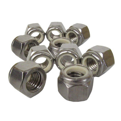 Stainless Steel 1/8 In End B Diameter Compression Fittings 1/4 20 Nylon Lock Nuts 10-32 STAINLESS STEEL WAXED LOCK NUT GRADE 304 18 8 1/4-20 Lock Nut 1/4 In Hex Industrial Drill Chucks - View #3