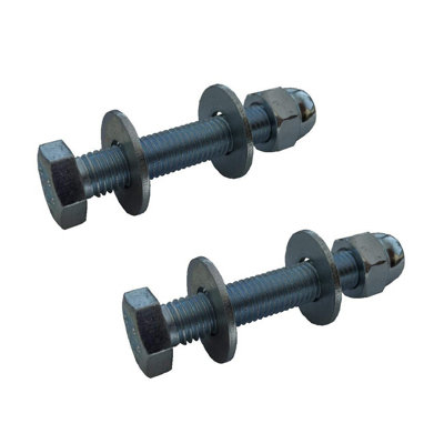 25 x Set Screw Bolts M12 x 75mm, Washers & Dome Nuts,