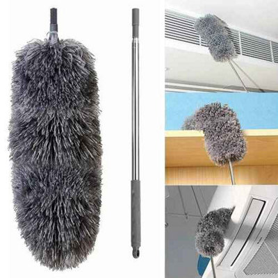 250 cm Extendable Feather Duster Telescopic Dust Brush, Long Reach ...