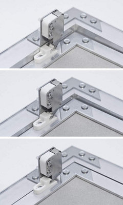250 mm x 330 mm Plasterboard Access Panels with Aluminium Frame Inspection Hatch Revision Door - 4