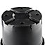 250 x 7.5L Round Black Plant Pots For Growing Garden Plant & Herb Outdoor Grower