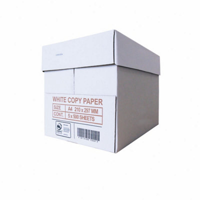 2500 x A4 White Copier Paper 70gsm Printer Paper 5 Reams