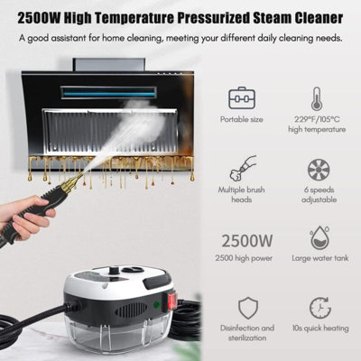 Powerful Handheld Steam Cleaner 1100W - Multi-Purpose Sanitizer, Steamer, And Iron - Steam Mop And Kitchen Steam Cleaner Price