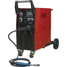 250A Gas / No-Gas MIG Welder with Euro Torch - 3m Earth Cable - 230V Supply