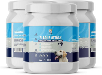 250g Plaque Attack 100% Natural Plaque, Tartar Remover For Dogs & Cats Teeth With Bad Breathe Rich in Vitamins and Omegas