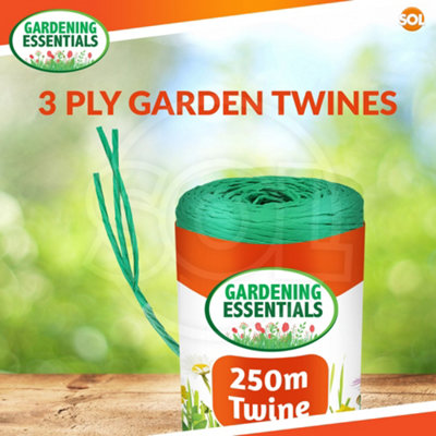250m Garden Twine Natural Green Durable Garden String Green Twine for  Plants Polypropylene Twine