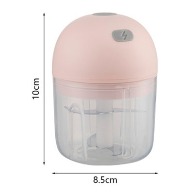 Max Life Electric Wireless Garlic Chopper - USB Rechargeable Mini Food Processor With 250ml Bowl