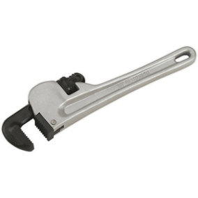 250mm Aluminium Alloy Pipe Wrench - European Pattern - 9-38mm Carbon Steel Jaws