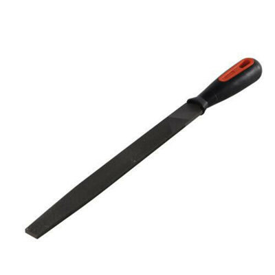 250mm Flat File 2nd Cut Approx 36tpi Engineers File Handle With hanging ...