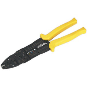 250mm Stripping & Crimping Tool - Insulated Handgrips - 3mm Steel Construction