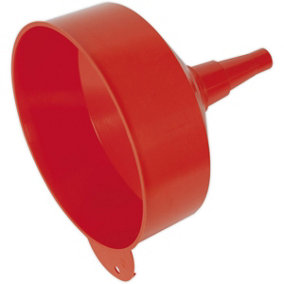 250mm Wide Funnel with Fixed Spout & Filter - Ventilation Tube - Hanging Hole