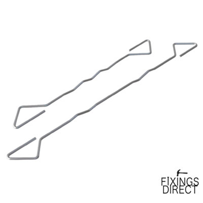 250x Type 4 Housing Ties Cavity Wall Ties Stainless Steel (275mm) DIY at B&Q