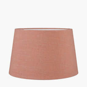 25cm Coral Linen Tapered Table Lampshade