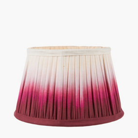 25cm Fuchsia Pink Ombre Soft Pleated Tapered Lampshade