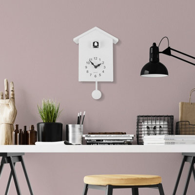 25cm x 20cm White Minimalist Cuckoo