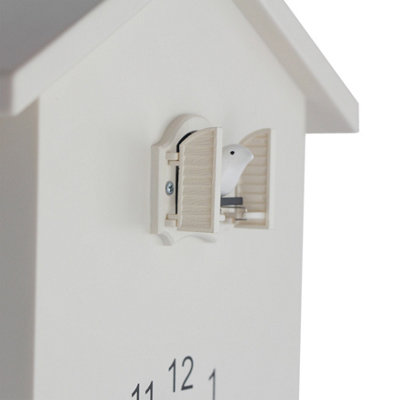 25cm x 20cm White Minimalist Cuckoo - 4