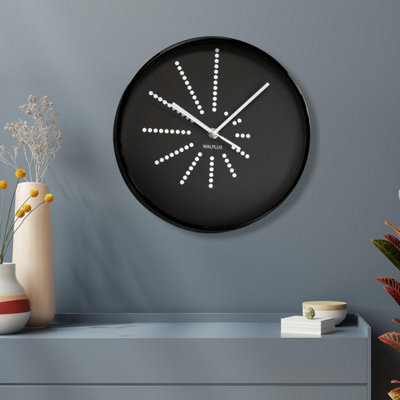 25cm x 25cm Black Minimalistic Dots Design - 4