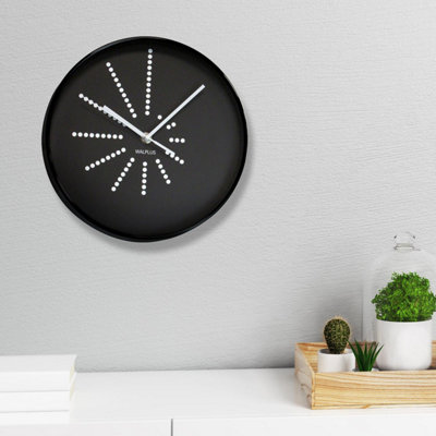 25cm x 25cm Black Minimalistic Dots Design - 6