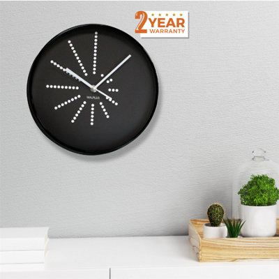 25cm x 25cm Black Minimalistic Dots Design - 7