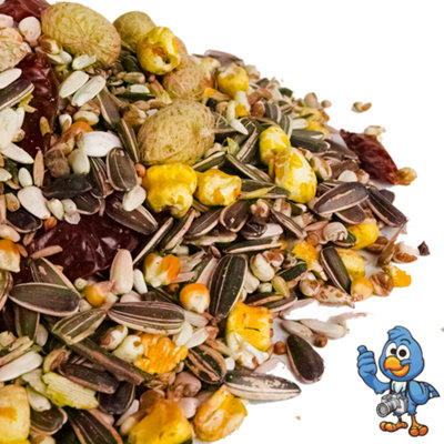 25kg BusyBeaks African Grey Parrot Food - High Energy Bird Nuts Seeds Oats Feed Mix