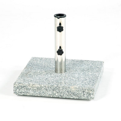 25kg Garden Square Granite Base for Parasol 40x40cm