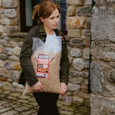 25kg Premium 100% Natural Odourless Chemical-Free Ooni Pizza Oven Wood Pellets - 7