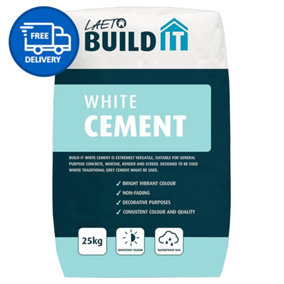 25kg White Cement Ready Mixed by Laeto Your Signature Garden - FREE DELIVERY INCLUDED