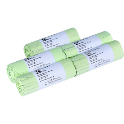 25L Caddy Company Compostable Kerbside Caddy Liners - 5 Rolls