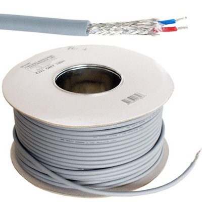 25m (82 ft) - 6.3mm 2 Core Audio Cable Reel PRO Balanced Stereo Microphone Shielded Lead