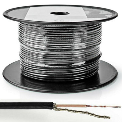 25m (82 ft) - Black RG174 Coaxial Cable Copper Aerial SMA TNC Antenna WiFi Router Wire