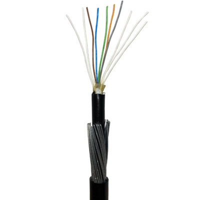 25m (82 ft) - Outdoor Armoured Telephone Cable 5 Pair 10 Core Direct Burial Communication