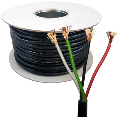 25m (82 ft) - Outdoor Rated 4 Core Speaker Cable 1.5mm OXYGEN FREE COPPER (OFC) 100V Wire