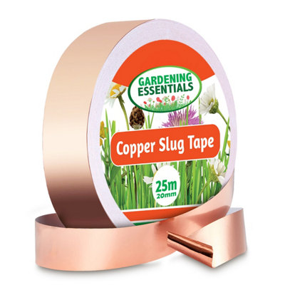 25m Copper Slug Tape - 20mm Copper Tape Slug Repellent - Humane Slug & Snail Control - Slug Tape Copper Repellent, Snail Repellent